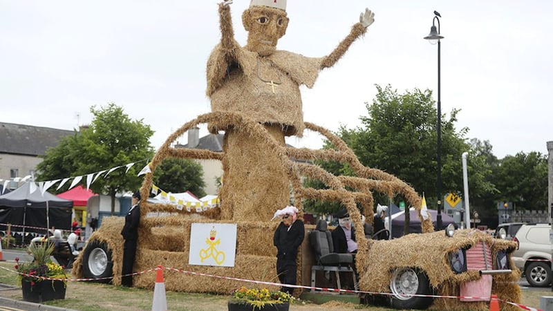&nbsp;This scarecrow Pope was a crowd pleaser at the Durrow Scarecrow Festival. Picture by Niall Carson, PA Wire