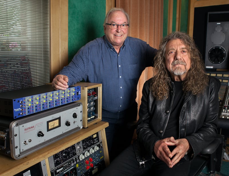 Philip Dudderidge and Robert Plant