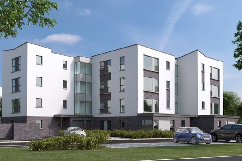 Artist's impression of the new apartments at 150 Knock Road in Belfast