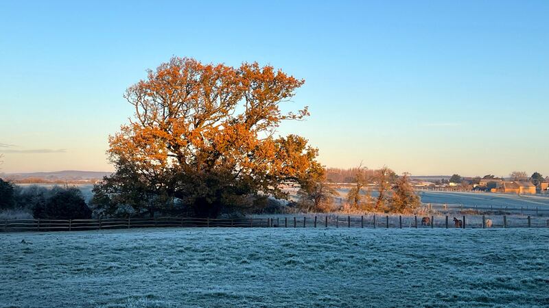 Temperatures again dropped to below freezing overnight as the autumn cold snap continued (PA)