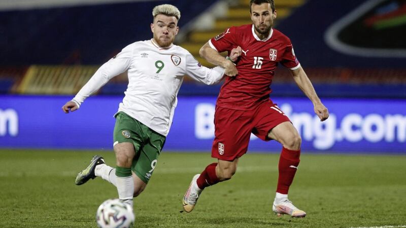 Republic of Ireland's Aaron Connolly is injured for the upcoming games