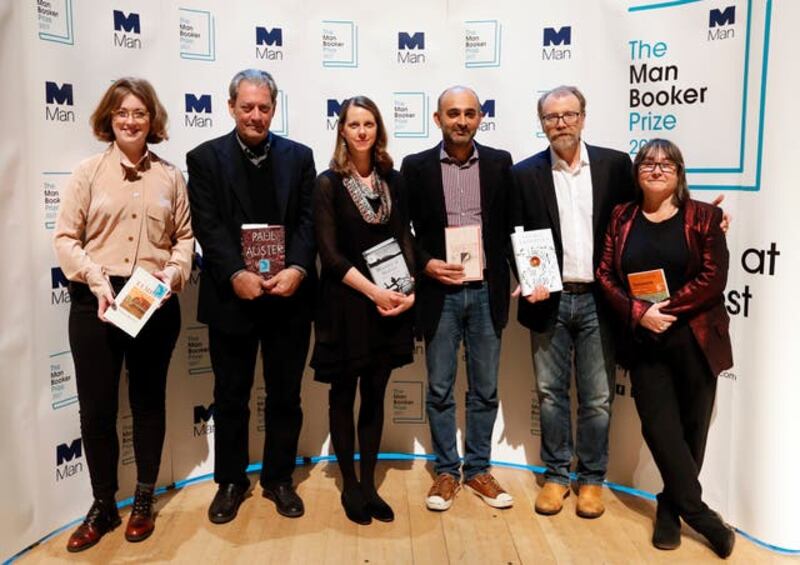 All six shortlisted authors in the running for the 2017 Man Booker Prize for Fiction 