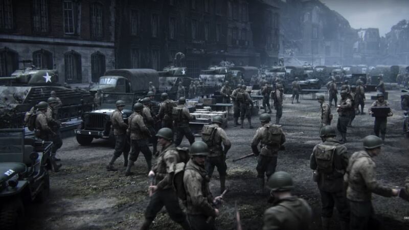 D-Day and the Battle of The Bulge both feature in the upcoming war epic.