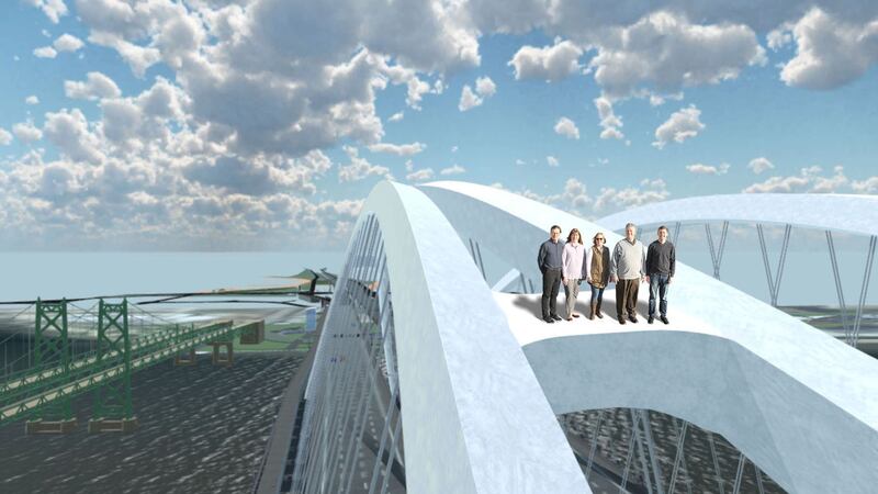The experience will also let people walk alongside the road, scale the bridge and dive into the river.