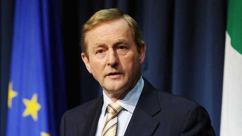 Enda Kenny raised the prospect of the north being brought back into the EU within a united Ireland. Picture by Niall Carson, Press Association