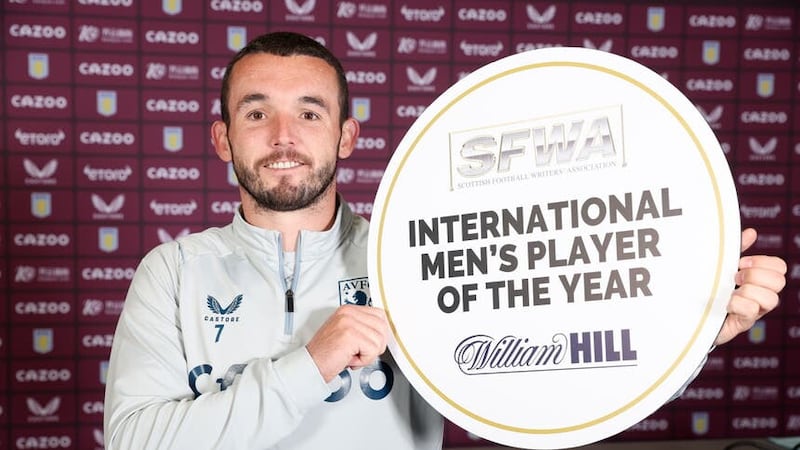 John McGinn is the SFWA Scotland men’s player of the year (Aston Villa/handout)