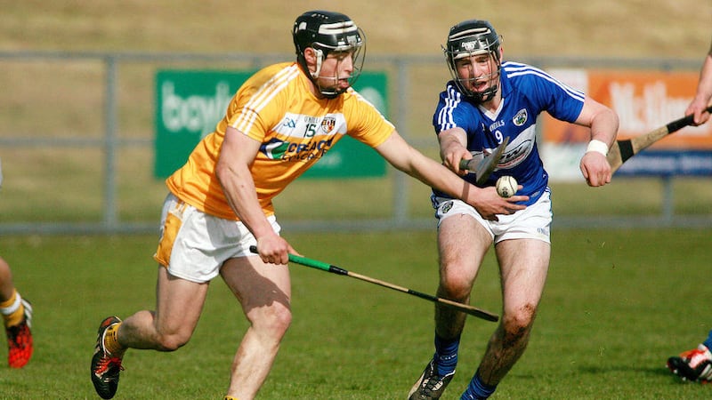 Conor Johnston in action for Antrim - but will he face his father Mickey's Down team on Sunday?