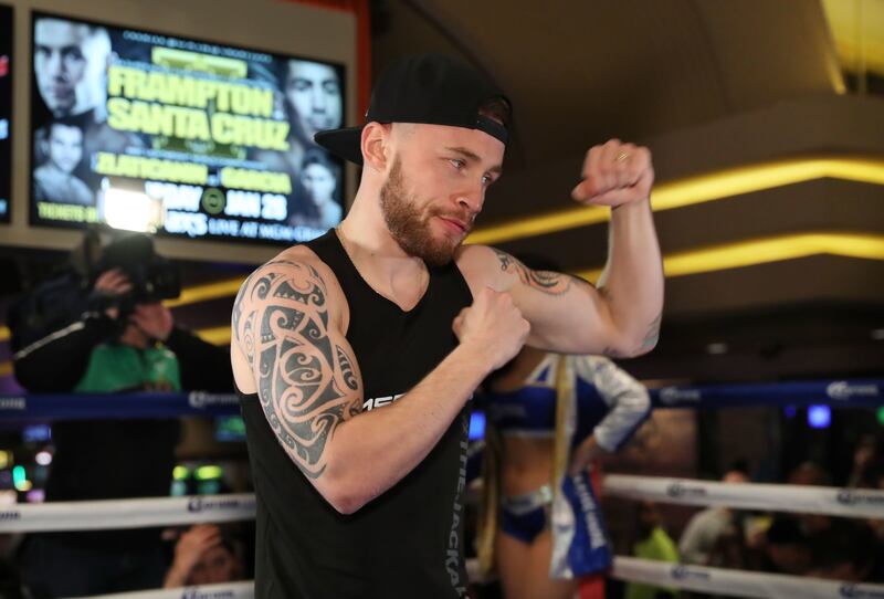 Carl Frampton going through his paces at a public training session at the MGM Grand Hotel and Casino, Las Vegas &nbsp;
