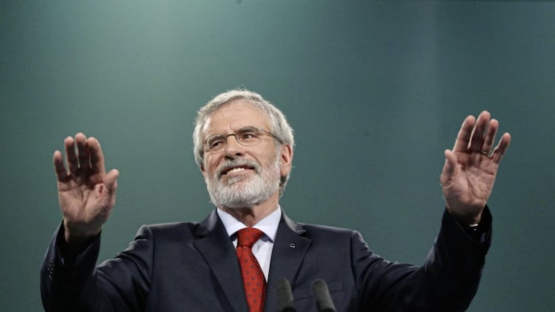 Sinn F&eacute;in president Gerry Adams addressing last weekend&#39;s Ard Fheis in Dublin. Picture by Brian Lawless, Press Association 