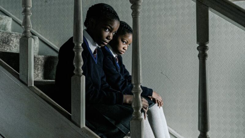 Leah Mondesir-Simmonds as young June Gibbons and Eva-Arianna Baxter as young Jennifer Gibbons 