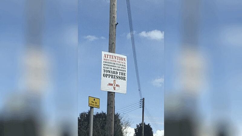 A poster that appears to threaten council staff in Mid Ulster has been put up in Dungannon 