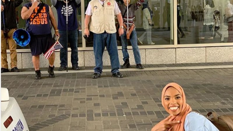 Shaymaa was attending the Islamic Circle of North America conference in Washington, DC when she saw the protesters.