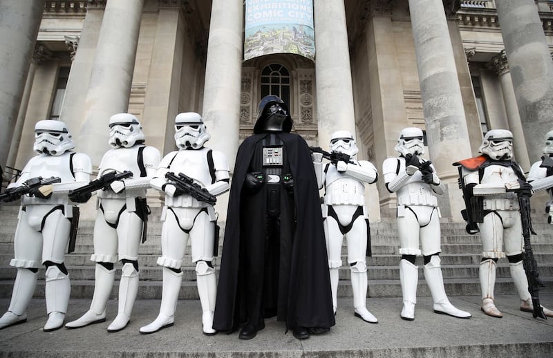 Darth Vader and stormtroopers