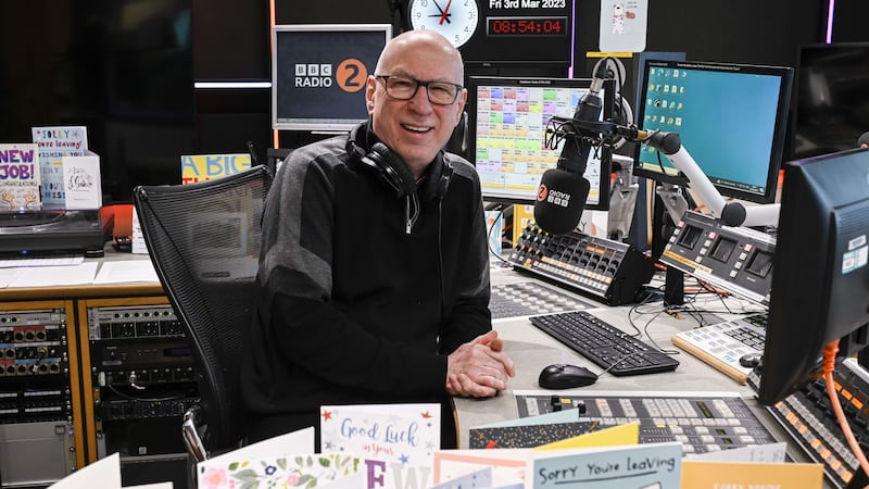 Ken Bruce in his studio for his final Radio 2 show (BBC/PA)
