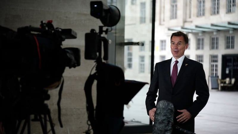 Jeremy Hunt said inflation is a ‘source of instability’ (Aaron Chown/PA)