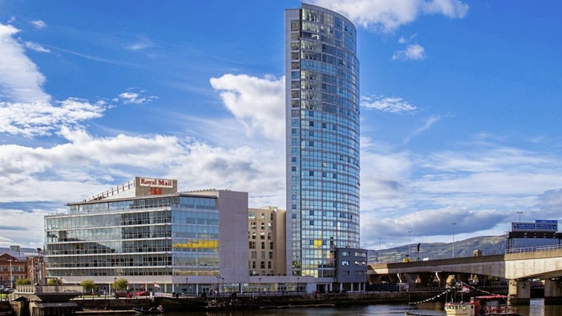 Part of Belfast&#39;s Obel Tower has come on the market 