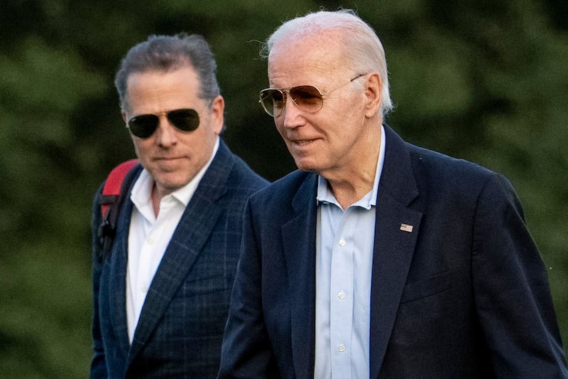 President Joe Biden and his son Hunter Biden 