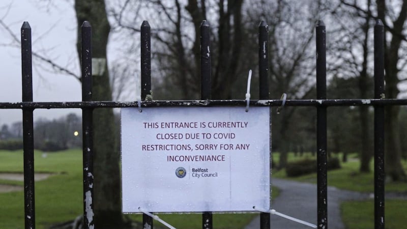 Belfast city council said it temporarily closed a public pathway into Ormeau Park due to &quot;safety concerns&quot;. Picture by Hugh Russell 