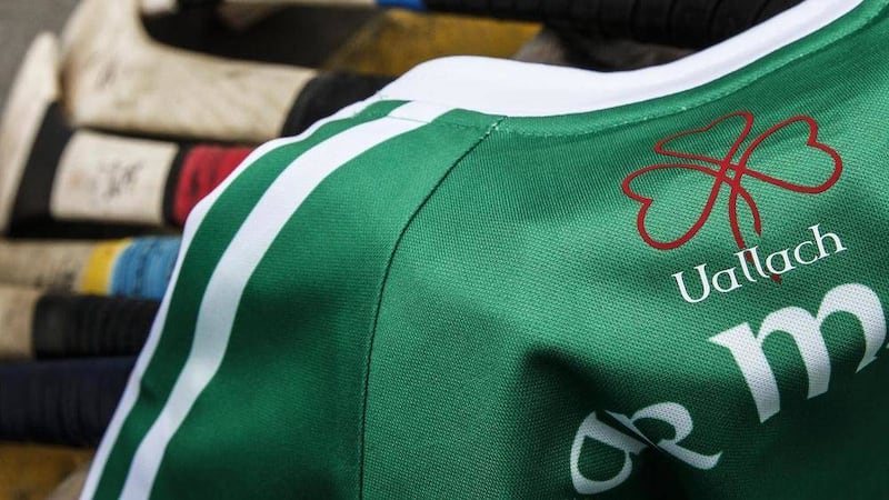 The new Fermanagh hurling jersey sports the gaelic word &quot;Uallach&quot; in honour of Shane Mulholland 