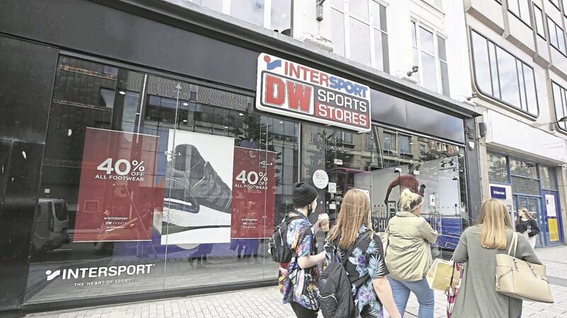 DW Sports&#39; store on Belfast&#39;s Donegall Place has already closed. Picture by Hugh Russell 