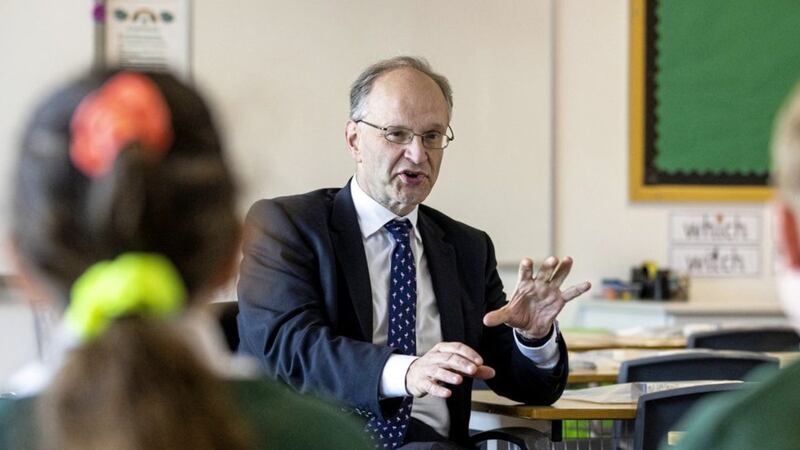Former Education Minister Peter Weir said he believes young people should be offered the jab similar to development in the Republic. Picture by Kelvin Boyes/Press Eye/PA Wire<br />. Picture by Liam McBurney/PA