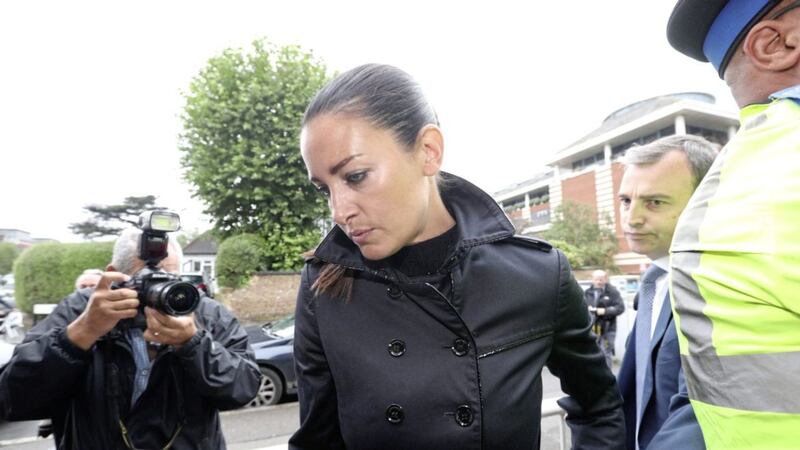 Sky Sports presenter Kirsty Gallacher arrives at Slough Magistrates&#39; Court, where she is appearing in court charged with a drink-driving offence. Picture by Jonathan Brady, Press Association 