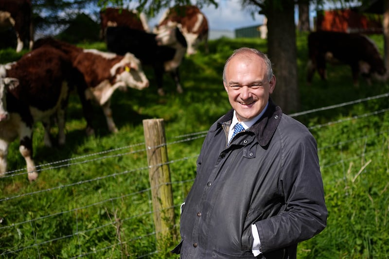 Liberal Democrat leader Sir Ed Davey said the government had ‘turned its back on farmers’