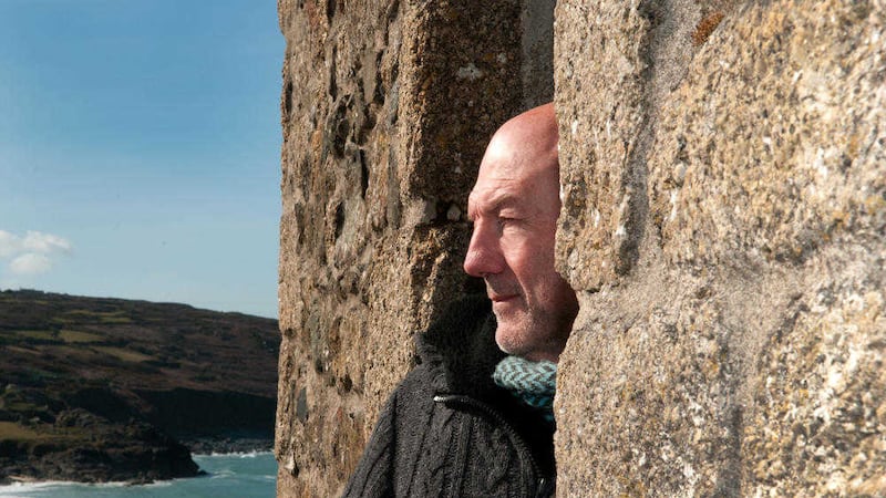 Jack Doherty surrounded by his favourite things &ndash; rocks and the sea 
