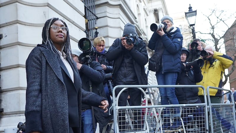 Kemi Badenoch, Secretary of State for Business and Trade arrives in Downing Street, London. Picture date: Tuesday February 7, 2023.