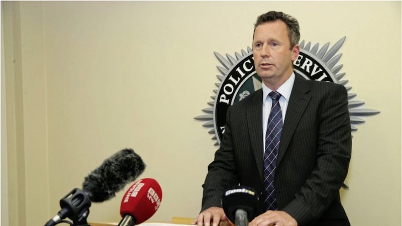 Senior detective John McVea revealed details of a new type of device used in an attempt to kill a police officer in Derry. Picture by Hugh Russell 