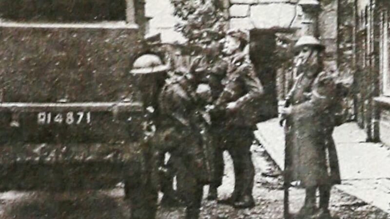 The British Army&#39;s Dorset Regiment was deployed on the streets of Derry. 