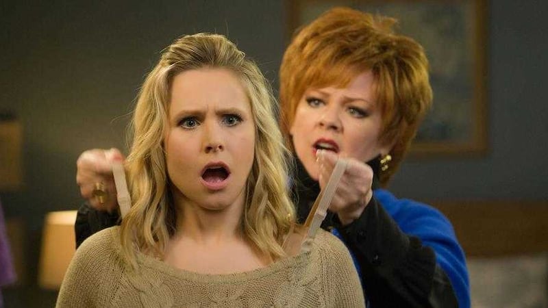 Kristen Bell and Melissa McCarthy try it on in The Boss 