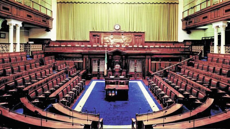 The D&aacute;il Chamber. Parliamentary terms in the Republic should be fixed at four years, the Citizens&#39; Assembly has recommended 