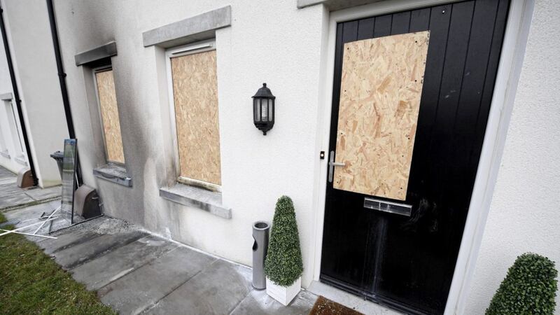 A petrol bomb was thrown at a house in Lurgan on Sunday night 