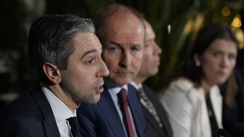 Irish premier Simon Harris and deputy premier Micheal Martin have talked about immigration challenges