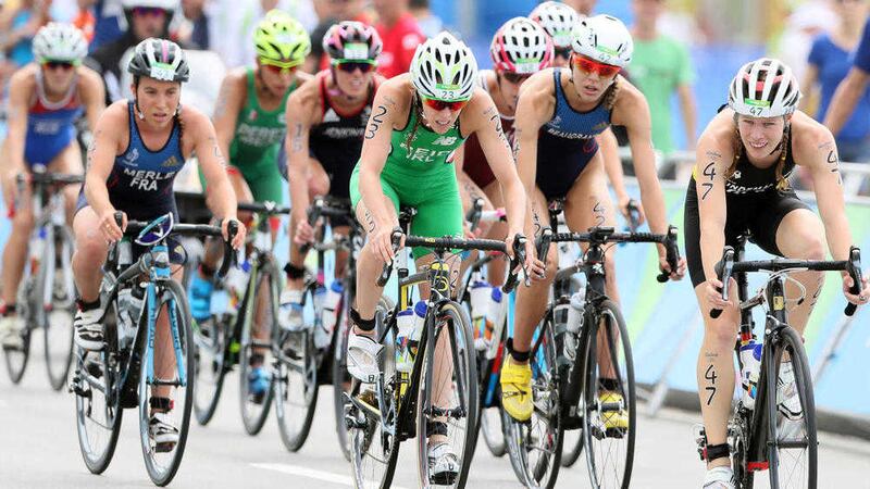 Ireland's Aileen Reid during the women's triathlon on day 15 of the Rio Olympics Games<br />Picture by PA