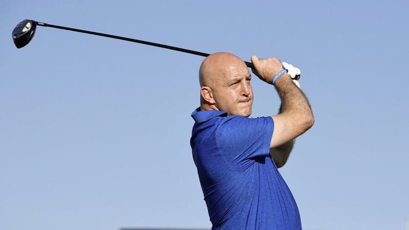 Keith Wood playing in the Pro-Am at the Dubai Duty Free Irish Open in Ballyliffin, Donegal. Picture by Justin Kernoghan