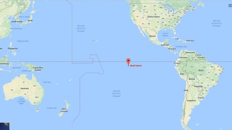 You can find Kong's Skull Island on Google Maps