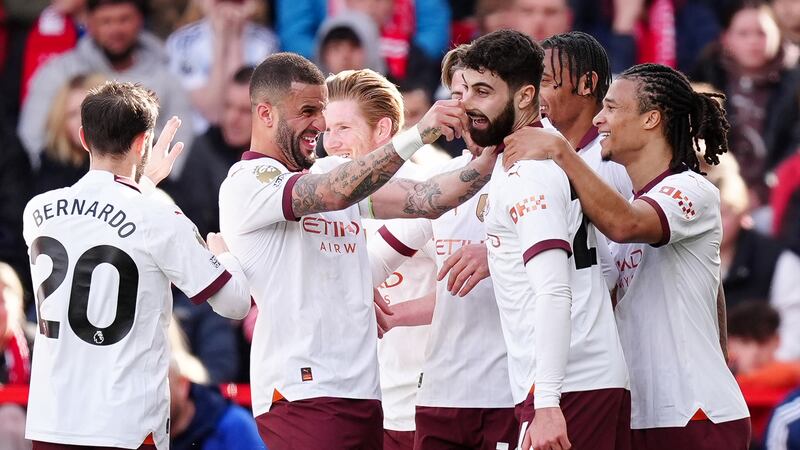 The Premier League title race is still in Manchester City’s hands after their win at Nottingham Forest
