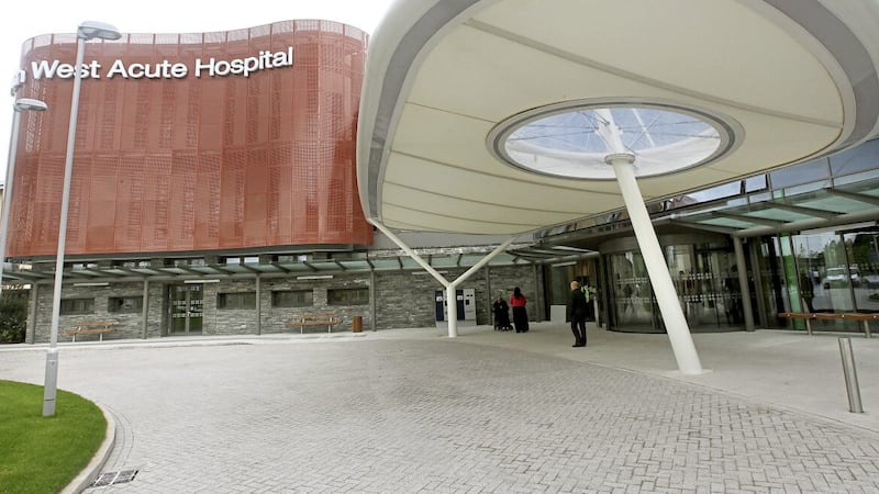 The entrance of the new South West Acute Hospital in Enniskillen