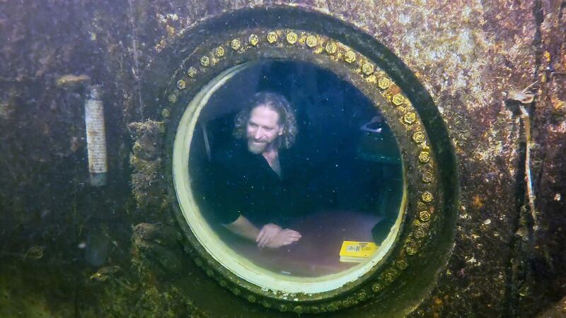 Professor Joseph Dituri has been residing in Jules’ Undersea Lodge, situated at the bottom of a 30ft-deep lagoon in Key Largo, since March 1.