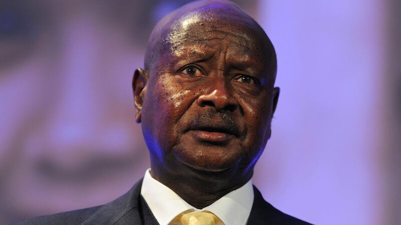 Uganda’s President Yoweri Museveni said the rebels would be defeated (Carl Court/PA)