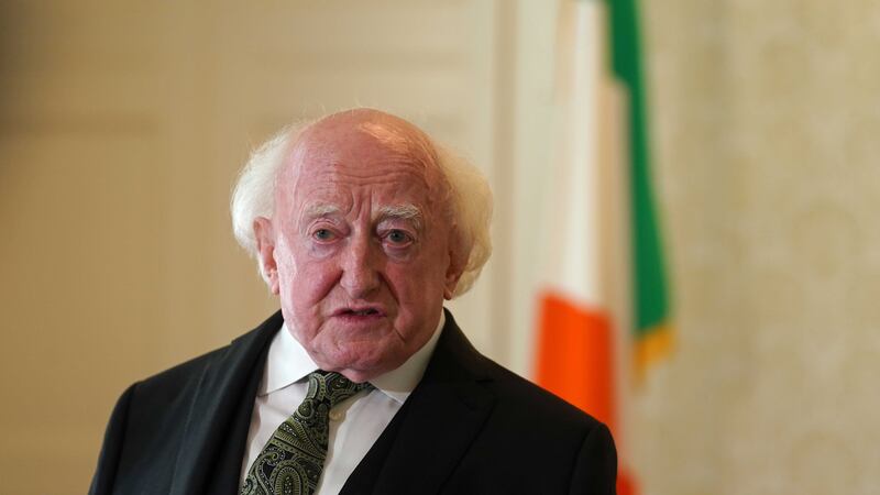 President Michael D Higgins has called for an end to the violence in Israel and Gaza (Brian Lawless/PA)