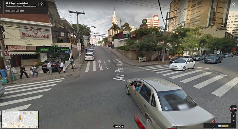 The street in Brazil before you step forward