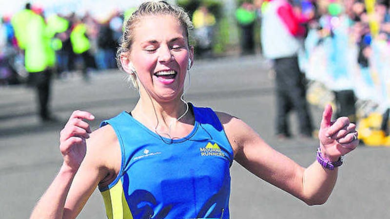 Laura Graham won the Rock 'n' Roll half marathon yesterday