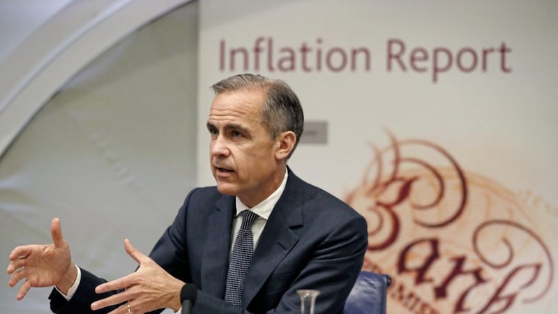 Bank of England Governor Mark Carney pictured as the Monetary Policy Committee kept UK interest rates on hold again in line with market expectations 