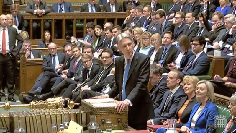 Chancellor of the Exchequer Philip Hammond delivers his first spring statement in the House of Commons, London, against a slew of positive economic indicators 