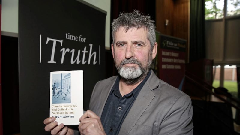 Mark McGovern pictured at the launch of his new book. Picture by Declan Roughan. 