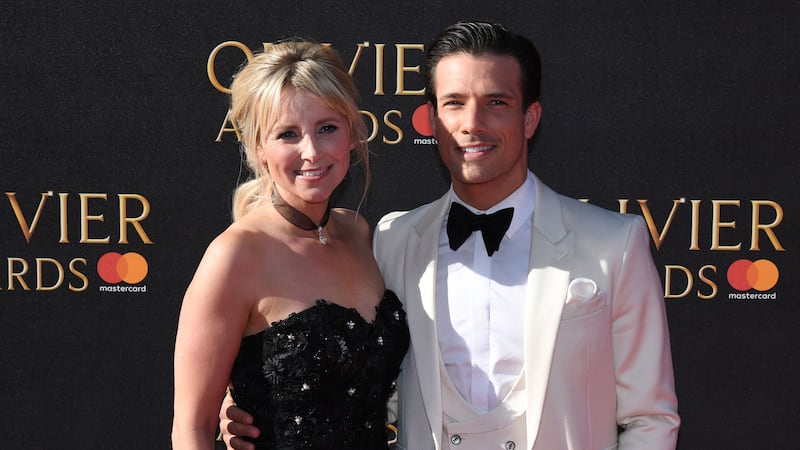 The actor, who was runner-up on last year’s Strictly Come Dancing, wed his former Hollyoaks co-star Carley Stenson.
