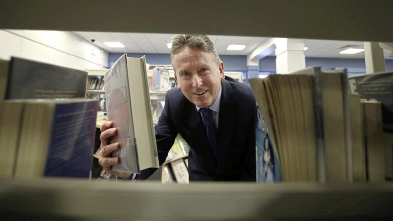 Jim OHagan, chief executive of Libraries NI at Belfast Central Library ahead of the reopening on Thursday. Picture by Hugh Russell 